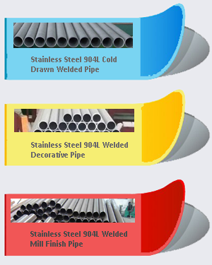 SS 904L Pipe Supplier In India